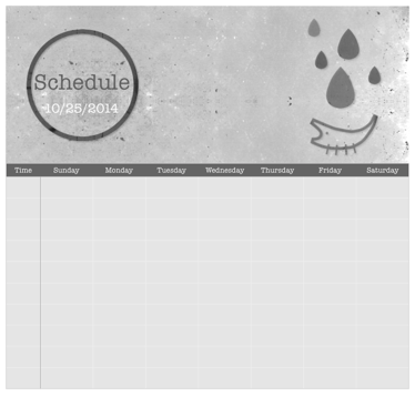 Schedule
