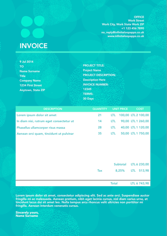 Invoice 010