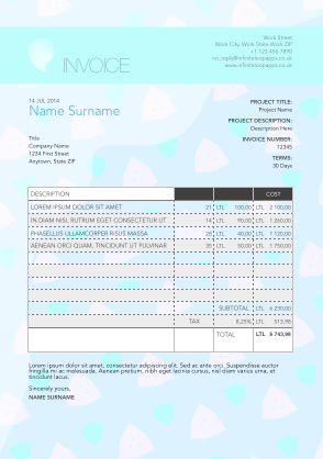 Invoice 013