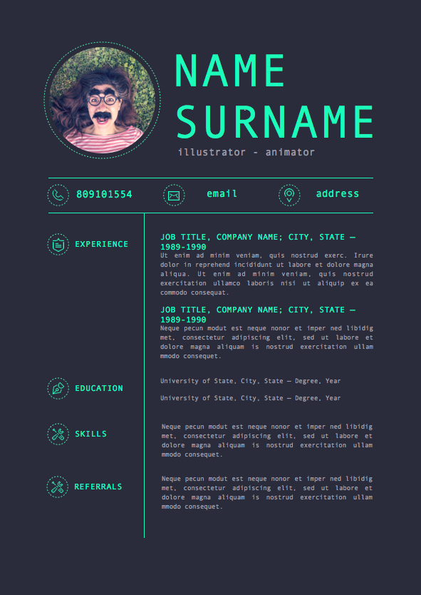 Resume 017
