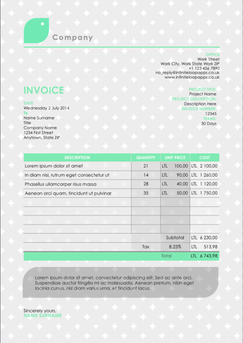 Invoice 009