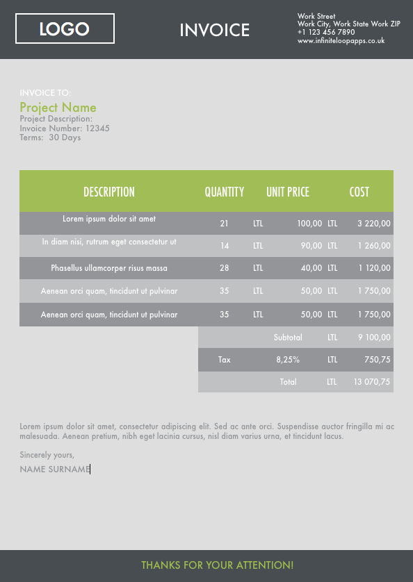 Invoice 022