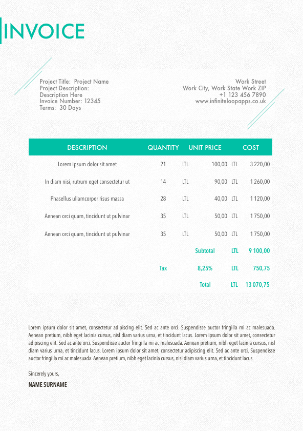 Invoice 028